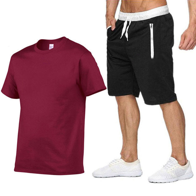 Herren Sportbekleidung Set: T-Shirt und Shorts Casual Style