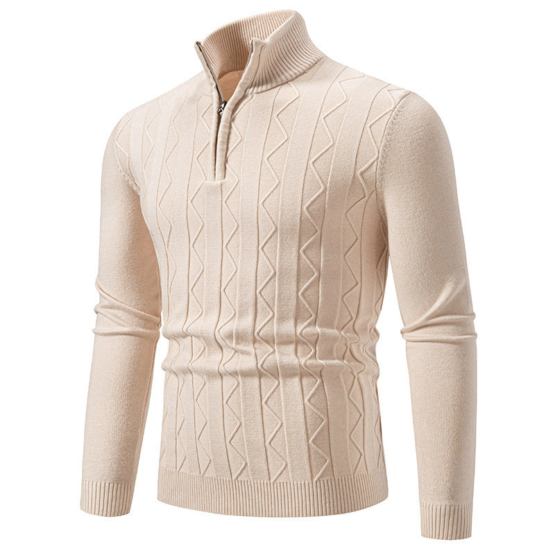 Herren Rollkragenpullover Eleganter Zopfmuster Hochwertig - BerlinGlamour