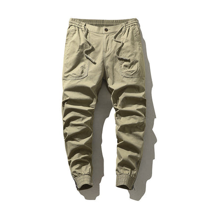 Herren Cargo-Hosen Elastisch Bequem Freizeit