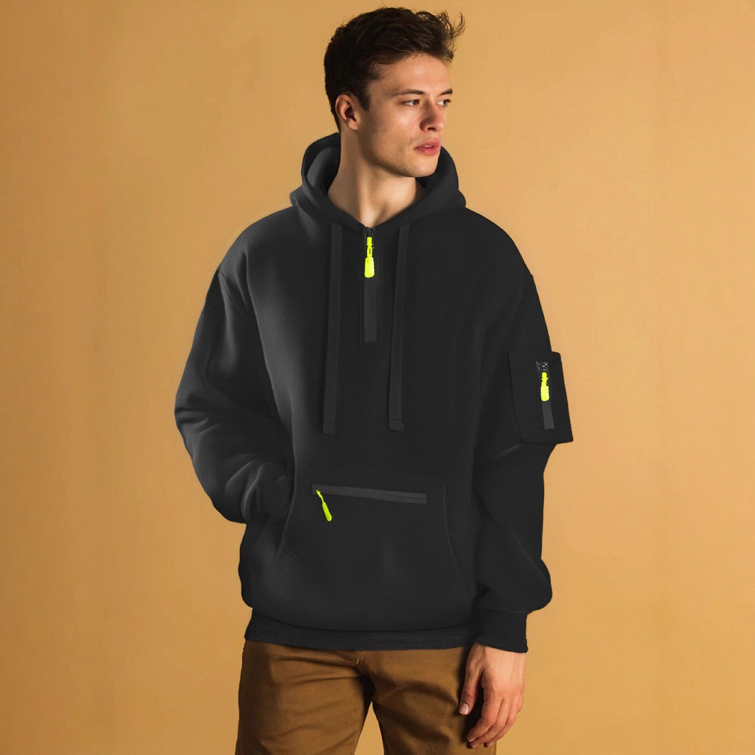 Herren Kapuzenpullover Modern Reißverschluss Trendig