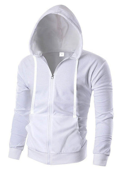 Herren Kapuzenjacke Streetwear Modern Schwarz