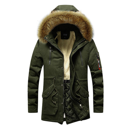 Herren Übergangsjacke isoliert Warm mit abnehmbarer Kapuze