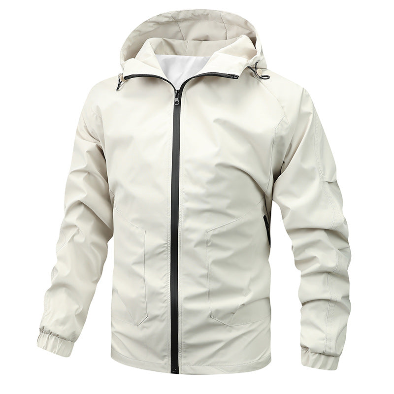 Herren Windbreaker Jacke Wasserdicht Sportlich