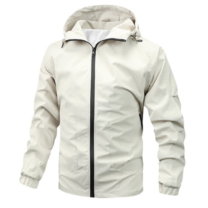 Herren Windbreaker Jacke Wasserdicht Sportlich