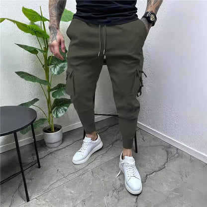 Herren Cargo-Jogginghose Modern Elastisch Mit Taschen - BerlinGlamour