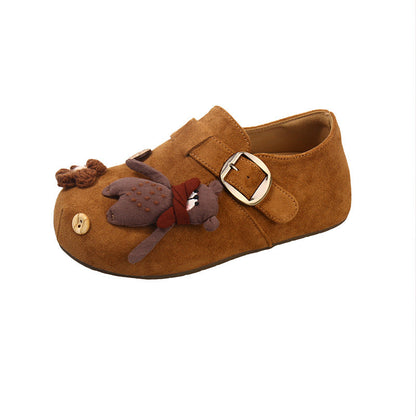 Damen Clogs Plüschig mit Tiermotiv