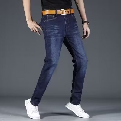 Herren Jeans Slim Fit Elastisch Mit Modernen Akzenten