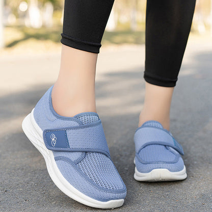 Damen Bequeme Schuhe Mit Klettverschluss Komfortabel