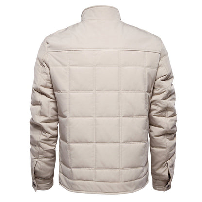 Herren Winterjacke Warm Gefüttert mit Taschen Schwarz