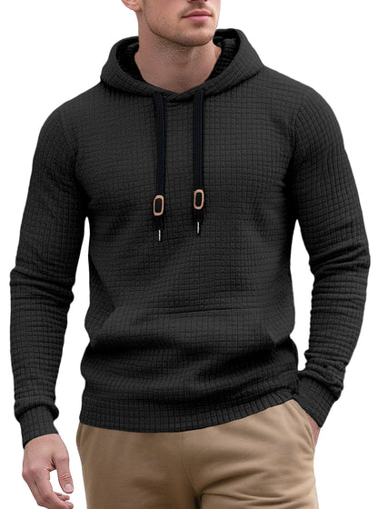 Herren Hoodie Modern Strukturiert Trendig Berlin Style