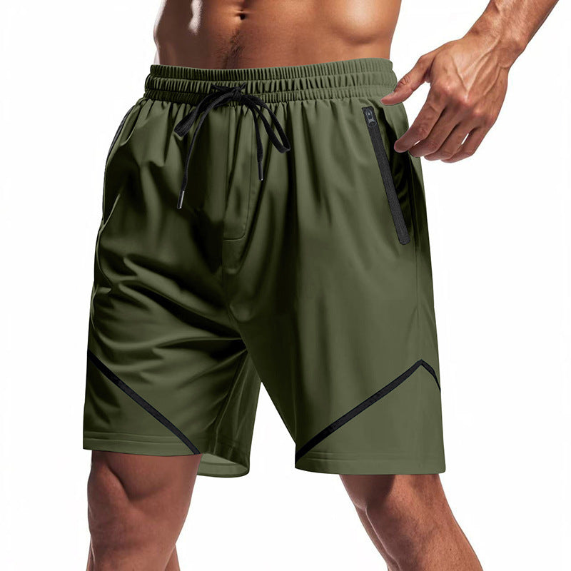 Laufshorts Herren Sport Shorts elastisch mit Taschen