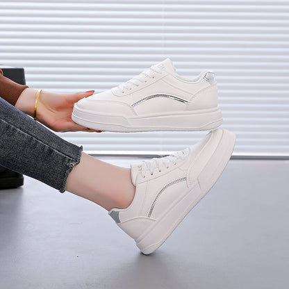 Damen Sneaker Sportlich Metallic Bequem Laufschuhe