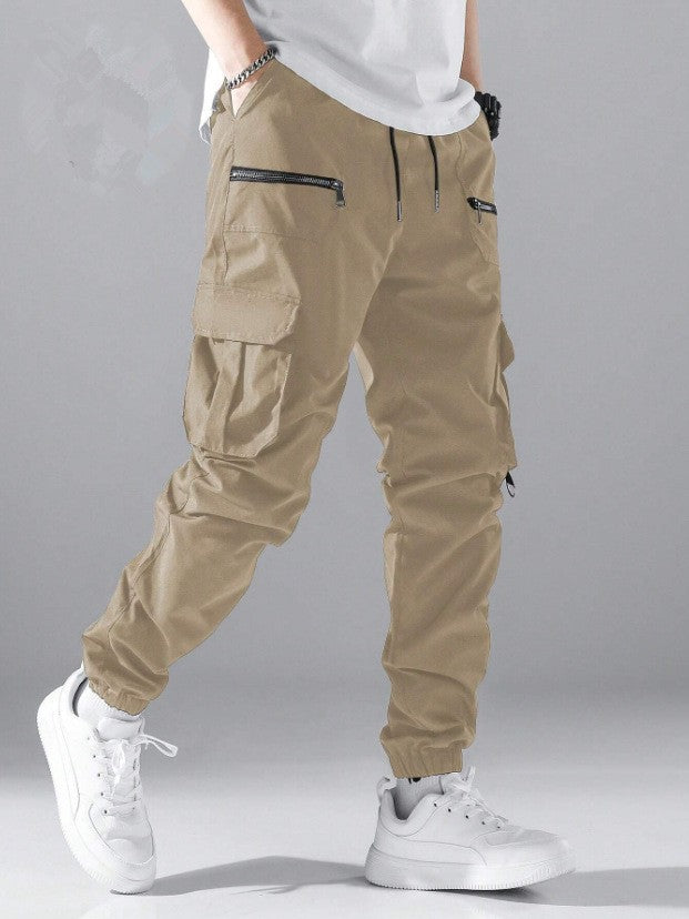 Herren Cargo-Jogginghose Mit Taschen Modern Sportlich