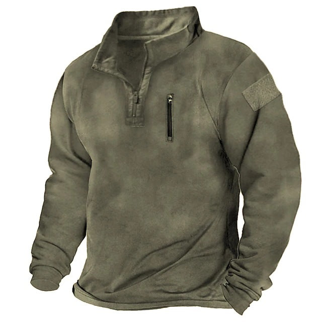 Herren Fleece Pullover Warm Bequem