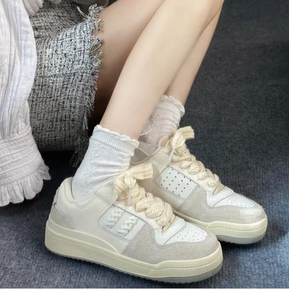 Damen Sneaker Bequem Schnürsenkel Sportlich