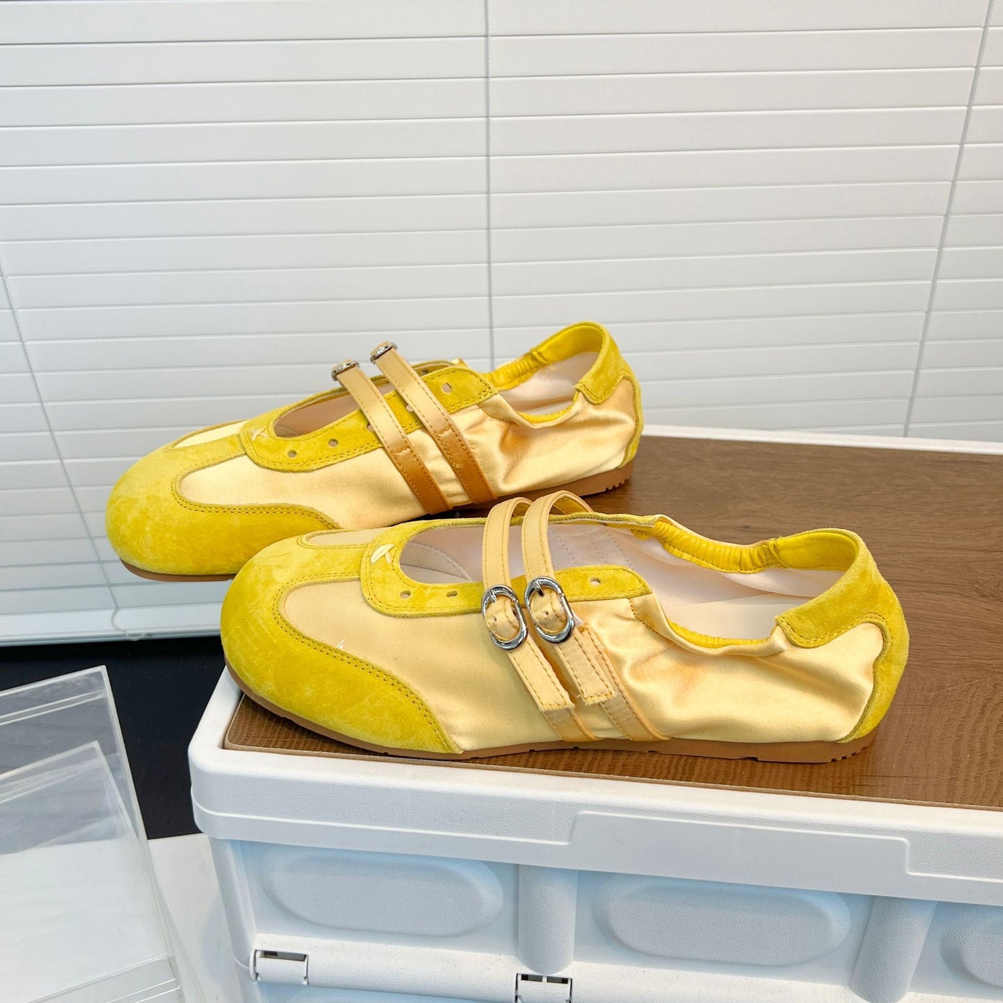 Damen Schnürschuhe Elegante Doppelriemen Schuhe Modern