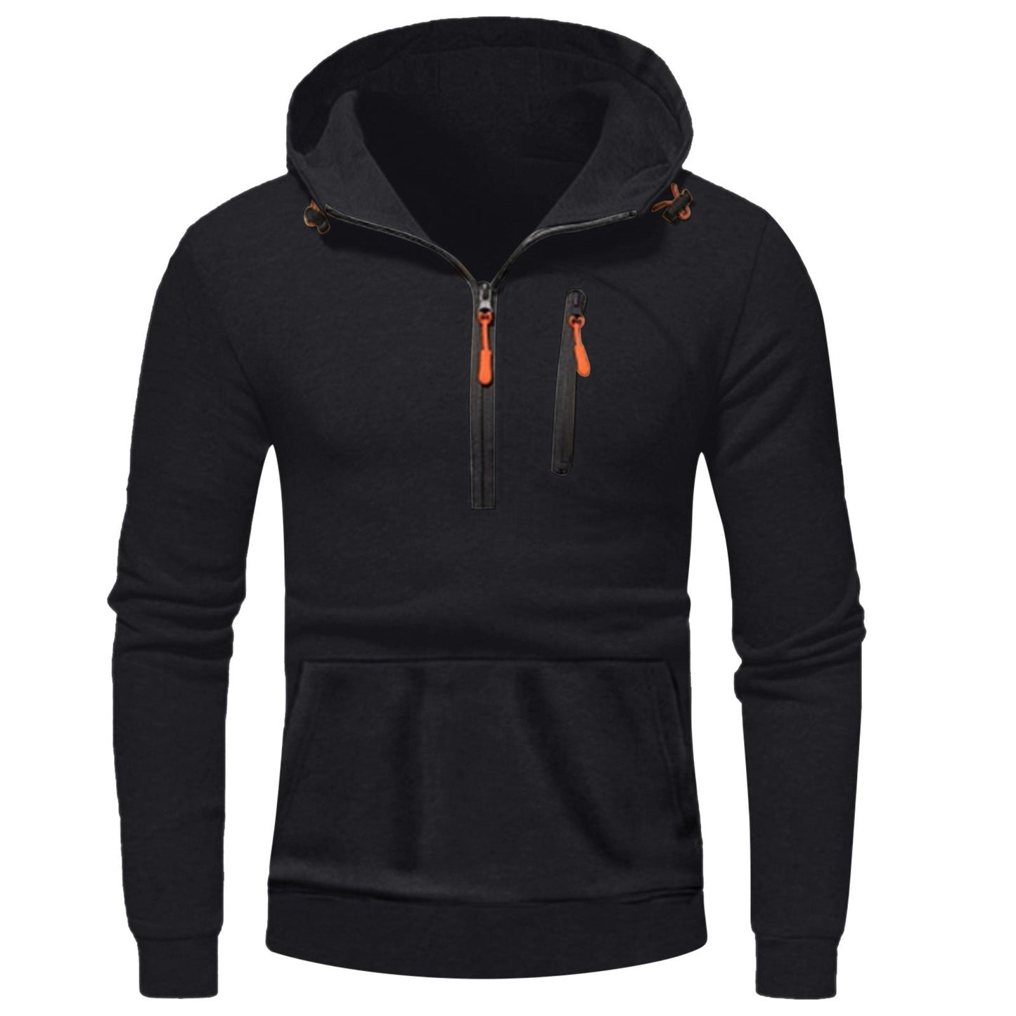 Herren Kapuzenpullover Modern mit Halbzipp Modisch