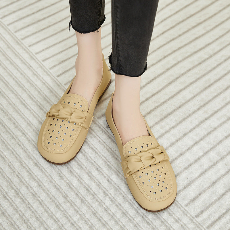 Damen Mokassins Bequem Schnallen-Design Modern