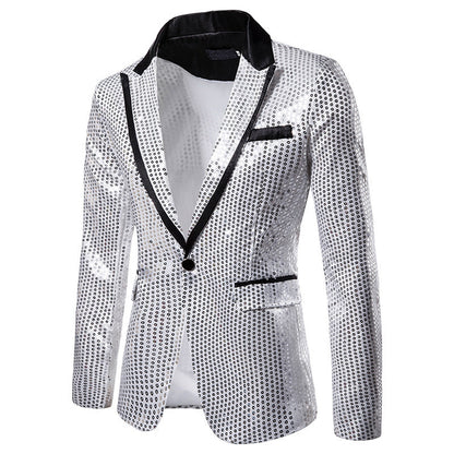 Herren Blazer mit Pailletten und Glitzerdesign