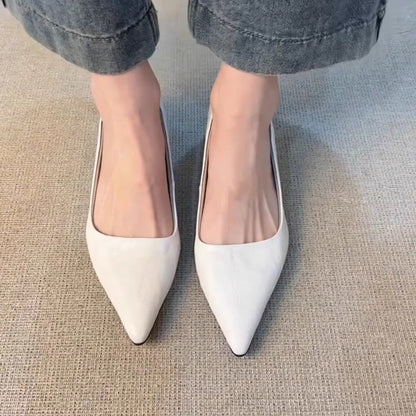 Damen Ballerinas Spitz Elastisch Komfortabel