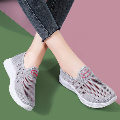 Damen Slip-On Schuhe Bequem atmungsaktiv Freizeit