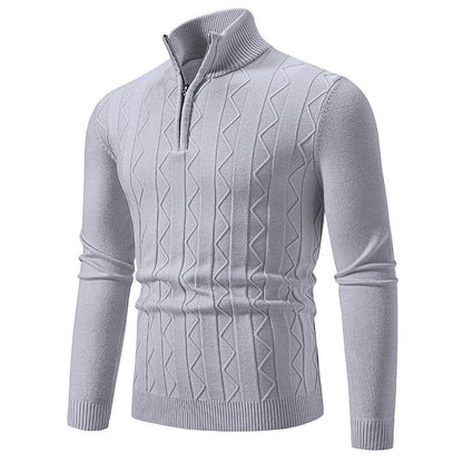Herren Rollkragenpullover Eleganter Zopfmuster Hochwertig