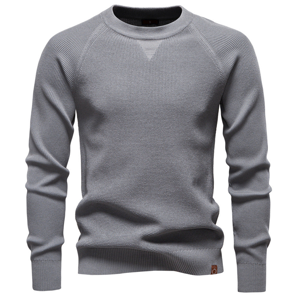 Herren Strickpullover Rundhals Modernes Muster