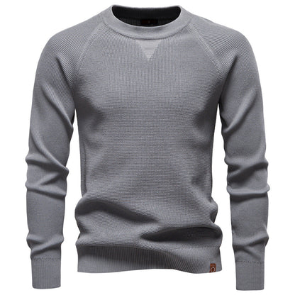 Herren Strickpullover Rundhals Modernes Muster