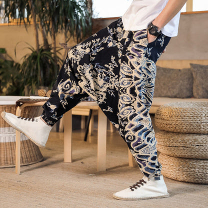 Herren Haremshose Komfort Orient-Style Bequem