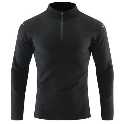 Herren Sportpullover Kurz Reißverschluss Funktionsfaser