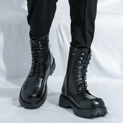 Damen Schnürboots Robust Rutschfest Winterstiefel