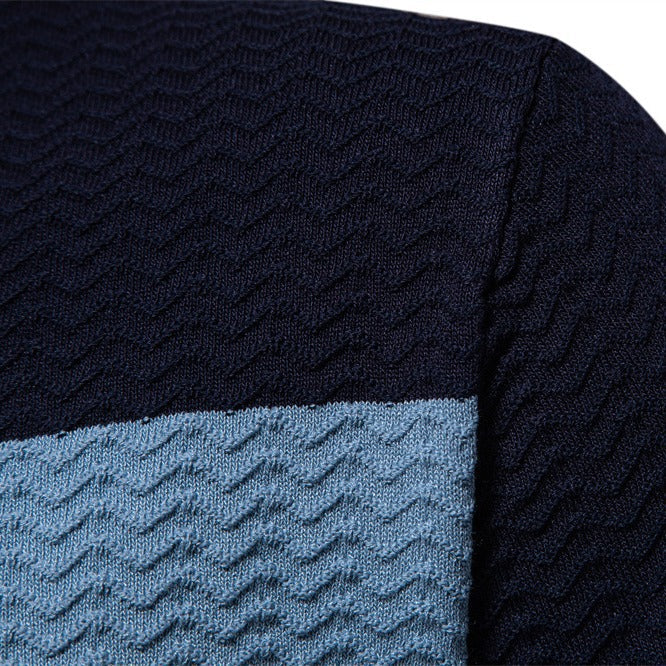 Herren Polo-Shirt Modern Strukturmuster Berlin Style
