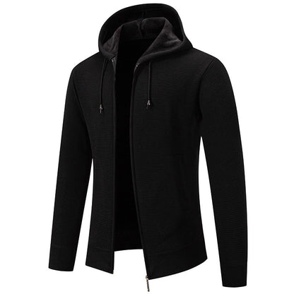 Herren Fleecejacke Sportlich Hochkragen Reißverschluss