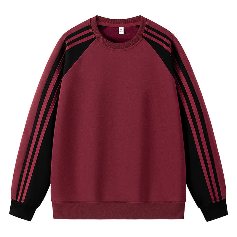 Herren Raglan Sweater Sportlich Mehrfarbig