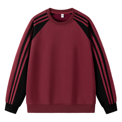 Herren Raglan Sweater Sportlich Mehrfarbig