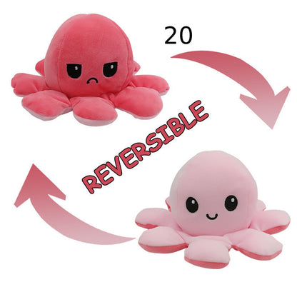 Reversibler Plüsch Octopus Kuscheltier Einzigartig