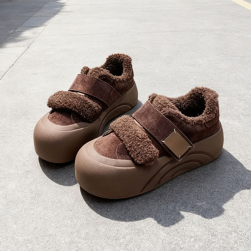 Damen Sneaker Sportlich Kuschelig Fellfutter