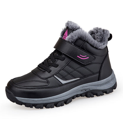 Damen Winterstiefel Isoliert Warm Klettschließe Schnee