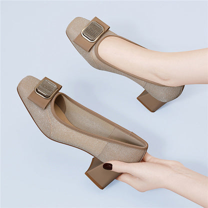 Elegante Damen Ballerinas mit Schmuckdetail Schwarz