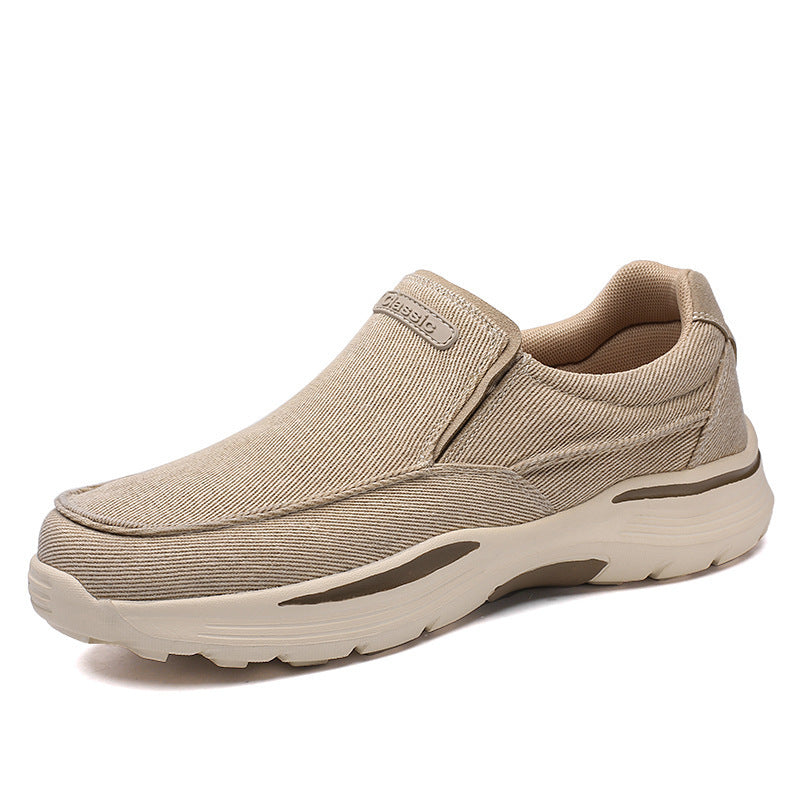 Damen Sneaker Bequem Slip-On mit Luftdurchlässigkeit und Elastik