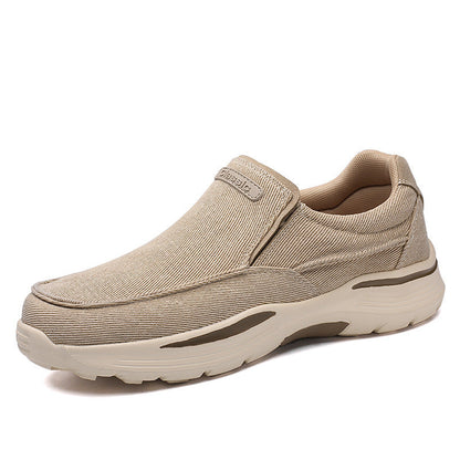 Damen Sneaker Bequem Slip-On mit Luftdurchlässigkeit und Elastik