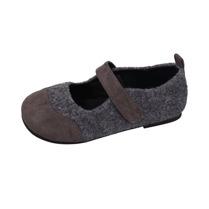Damen Hausschuhe Warm mit verstellbarem Riemen und Plüschfutter
