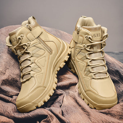 Herren Wanderstiefel Hohen Knöchelschutz Griffige Sohle Outdoor - BerlinGlamour