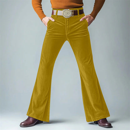 Herrenhose Flared Komfortstoff Elegant Bequem