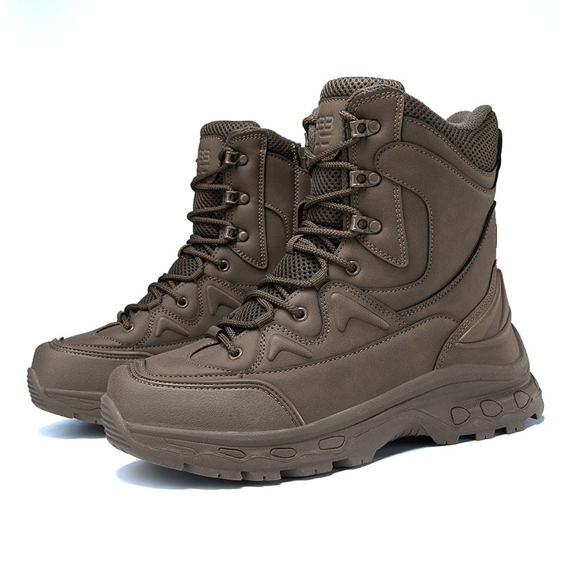 Herren Stiefel Robust Knöchelschutz Hochwertig Schwarz