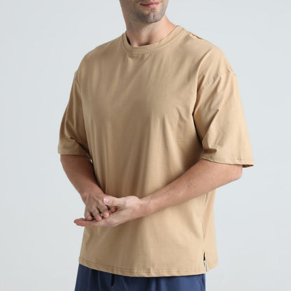 Herren T-Shirt Bequem Loose Fit aus Baumwolle