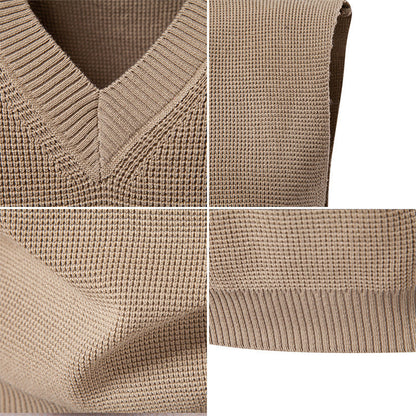 Herren Pullover Ärmelloser Strickpullover Trendig Modern