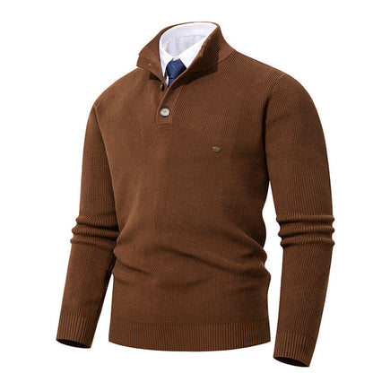Herren Strickpullover mit Knopfdetails und modernem Stehkragen BerlinGlamour ist ein Titel, der sich auf elegante und stilvolle Lampe konzentriert. 

Oder vielleicht: Moderne
