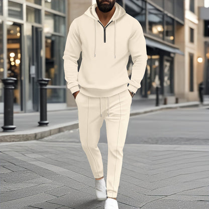 Herren Kapuzenpullover Sportlich Jogginghose Grau