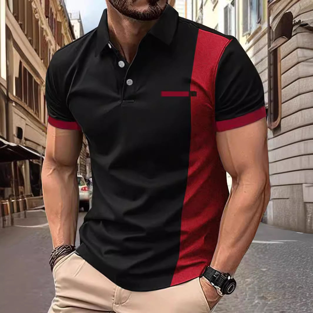 Herren Poloshirt Kurzarm Sportlich Sommer